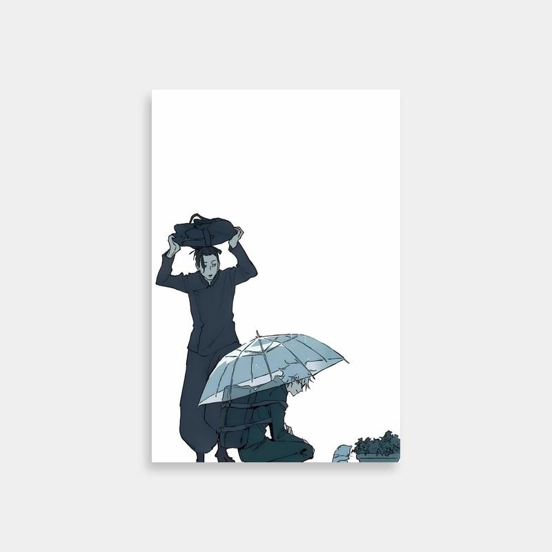 Suguru Geto Jujutsu Kaisen Umbrella Scene Art Print