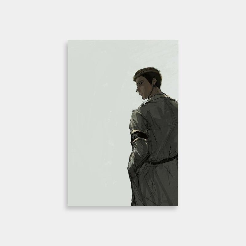 Porco Galliard Trench Coat Attack on Titan Poster