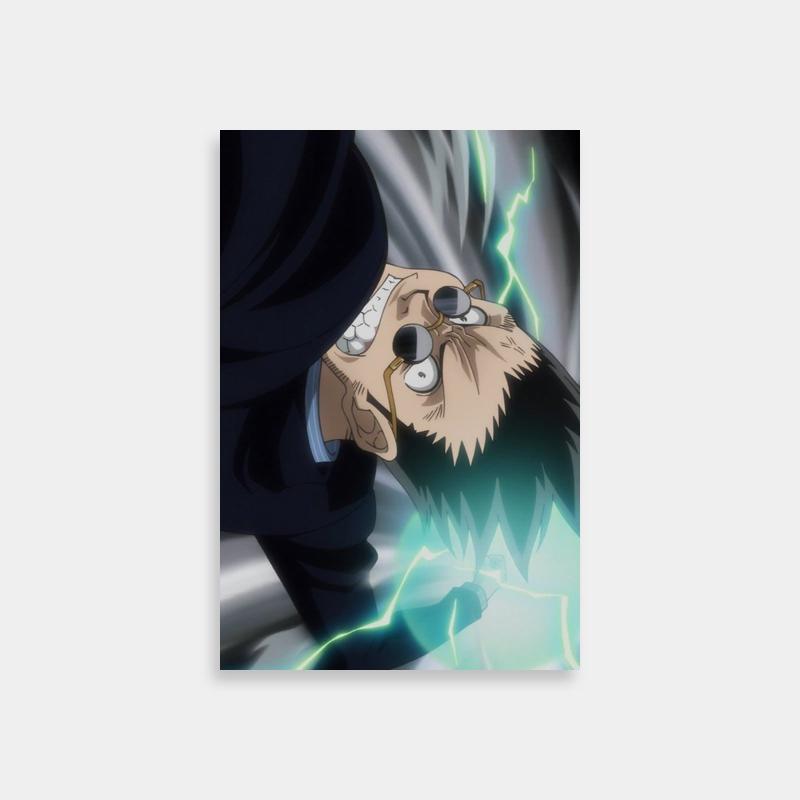 Leorio Paradinight Anime Poster - Dynamic Lightning Art