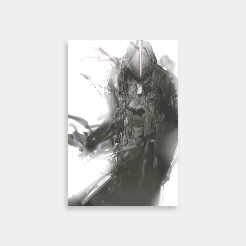 Bondrewd Made in Abyss Abstract Suit Painting Poster