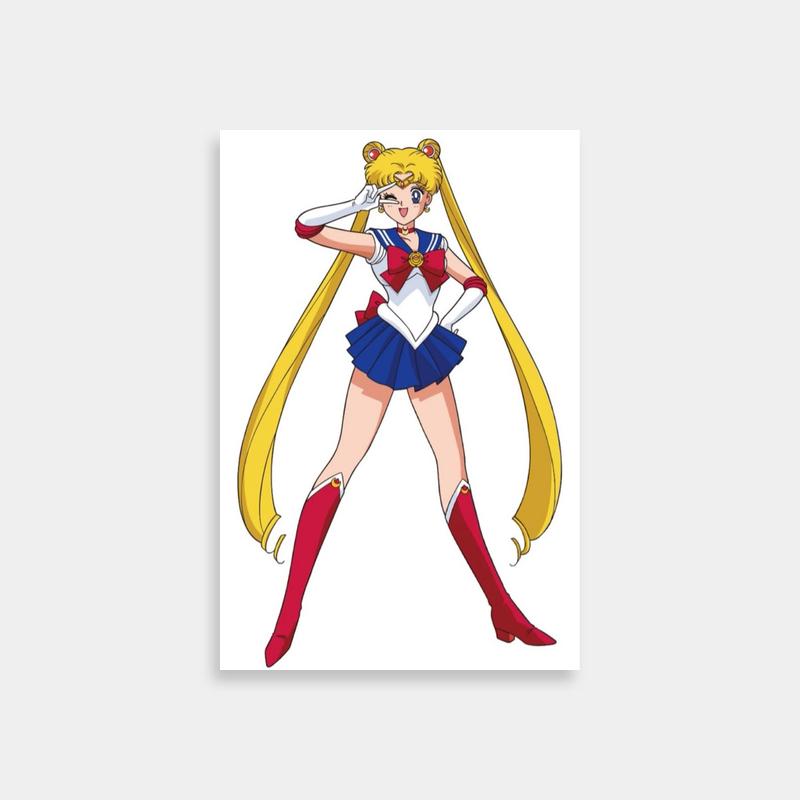 Blonde Sailor Moon Usagi Tsukino Character Poster