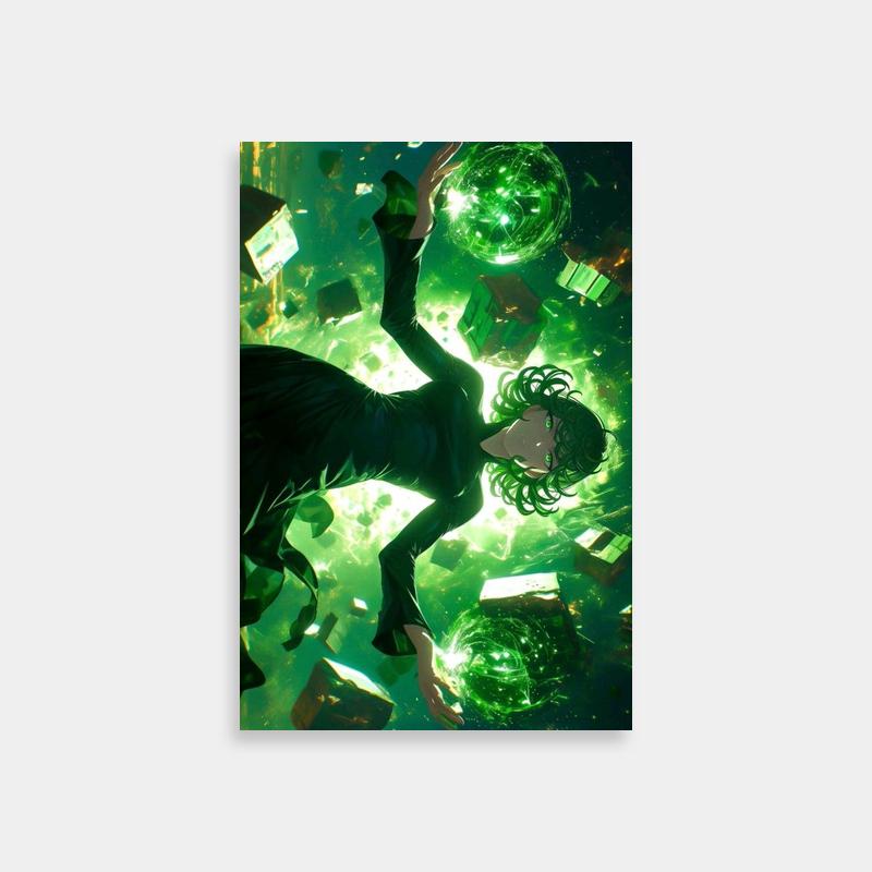 Tatsumaki One Punch Man Flying Anime Poster