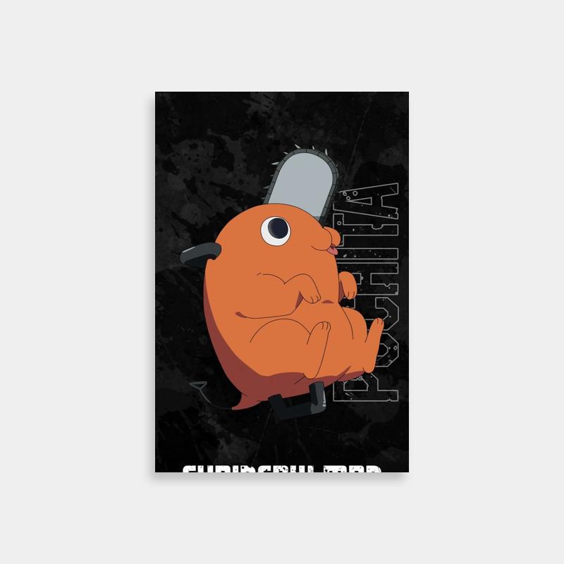 Pochita Chainsaw Man Poster - Cute Cartoon Character Art