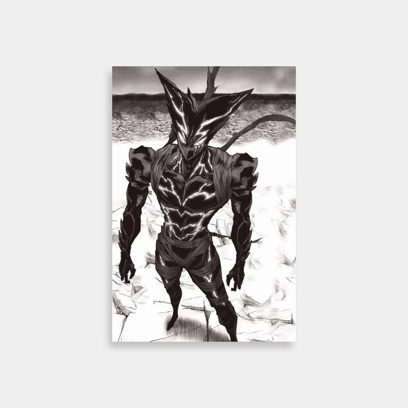 Garou One Punch Man Demon Desert Poster - Dark Anime Art