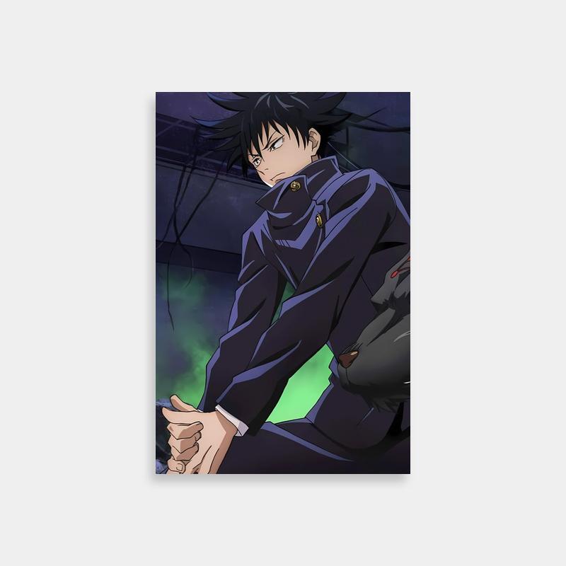 Megumi Fushiguro Jujutsu Kaisen Art Print - Black Haired Anime Character