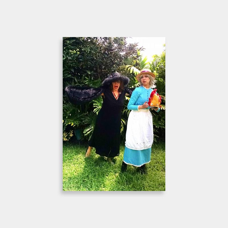 Witch of the Waste Howl's Moving Castle Poster - Costumed Women in Nature Scene