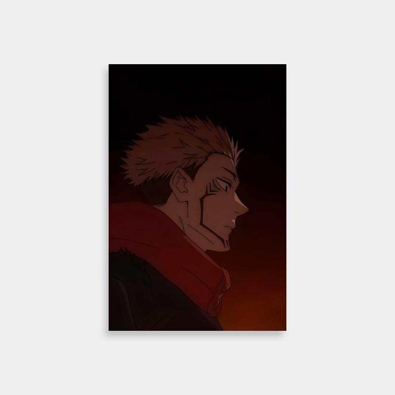 Sukuna Jujutsu Kaisen Wall Decor - Intense Gaze Art