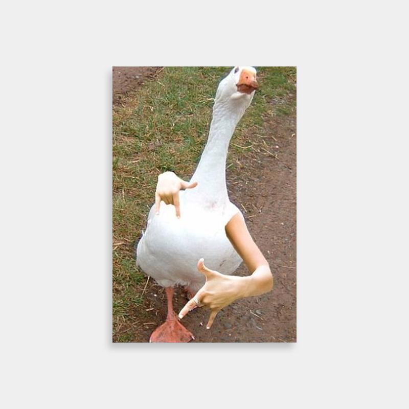 Samurai Champloo Goose Poster - Standing on Hind Legs Art