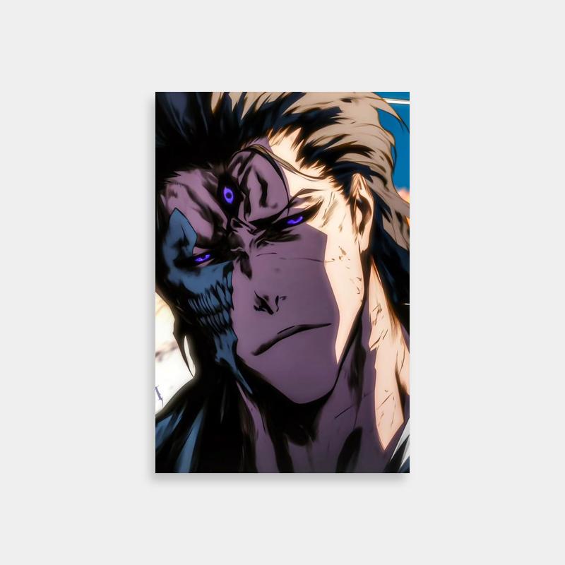 Aizen Sosuke Bleach Anime Poster - Long Hair Character Art