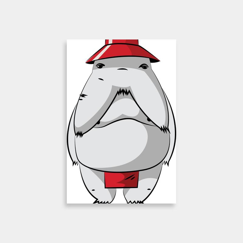 Yubaba Spirited Away Cartoon Character Poster - Red Hat Art