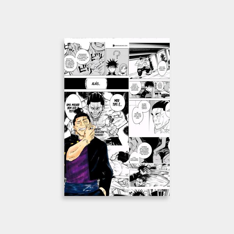 Aoi Todo Jujutsu Kaisen Wall Art - Comic Page Design