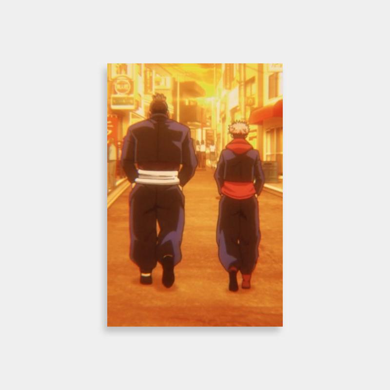 Aoi Todo Jujutsu Kaisen Poster - Stylish Anime Street Scene