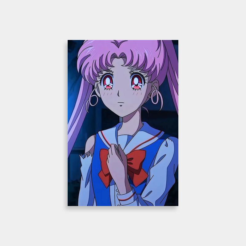 Chibiusa Sailor Moon Wall Art - Pink Hair Red Eyes Anime