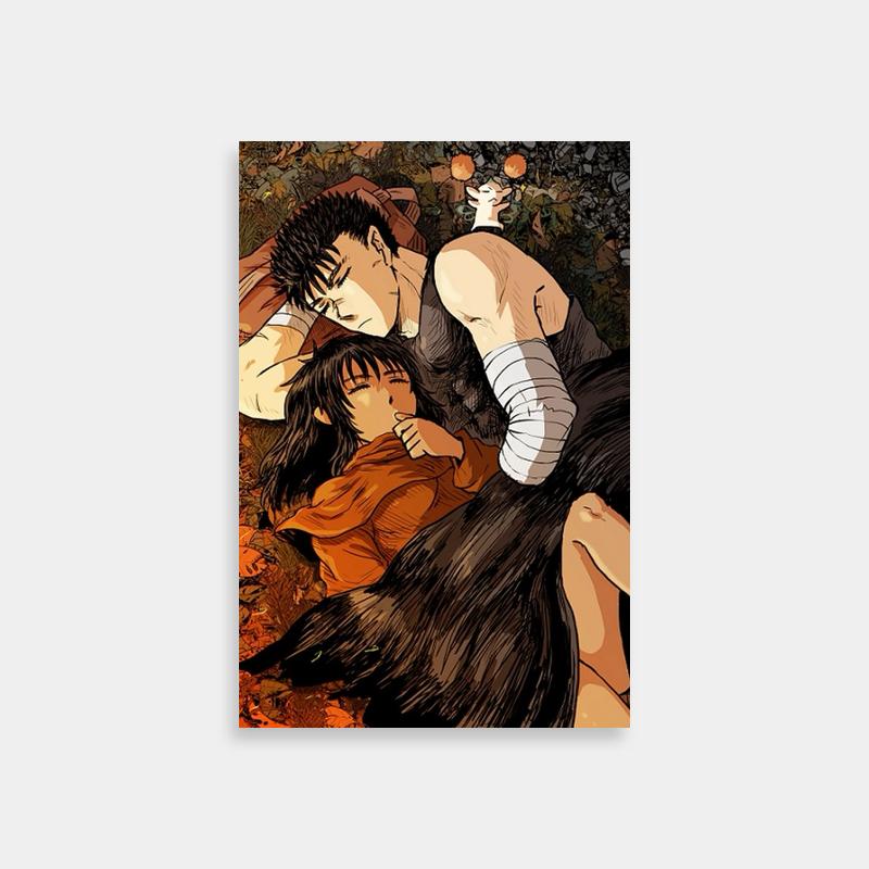 Berserk Casca Poster - Emotional Anime Scene Art Print