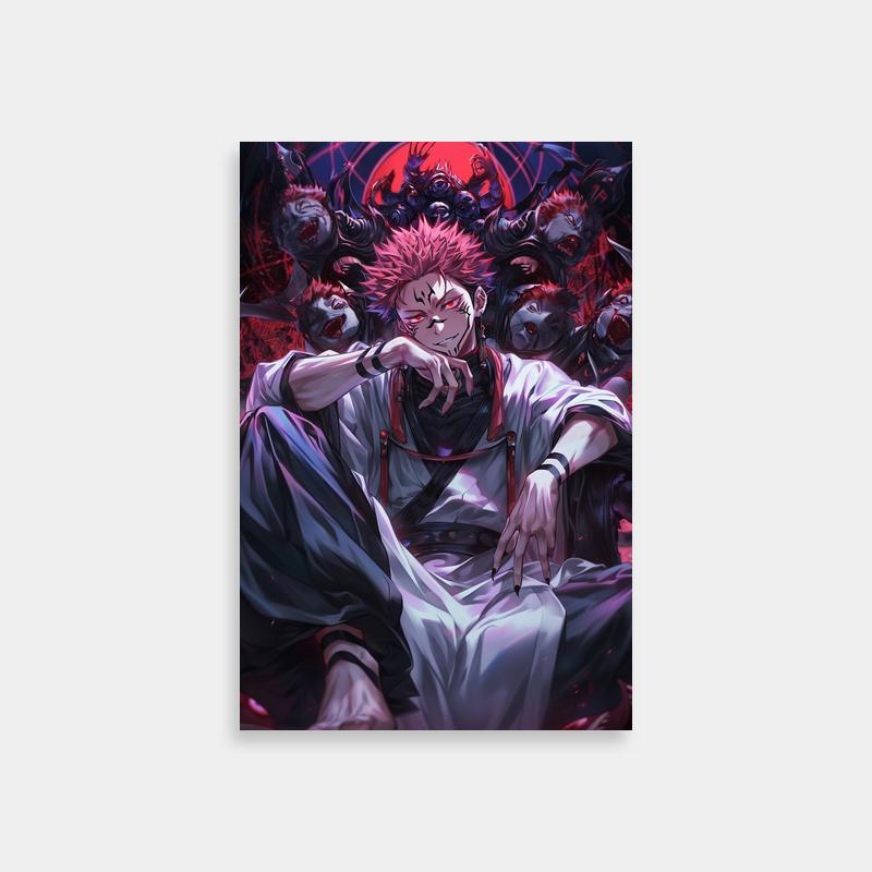 Sukuna Jujutsu Kaisen Wall Art - Demonic Creature Scene