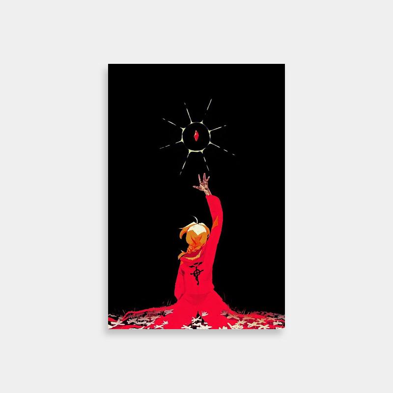 Fullmetal Alchemist Edward Elric Sun-Themed Art Print