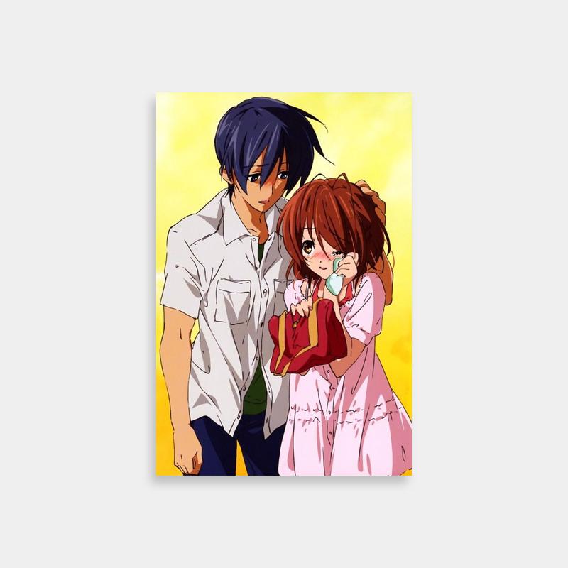 Tomoya Okazaki Clannad Anime Poster - Two Characters Standing Together