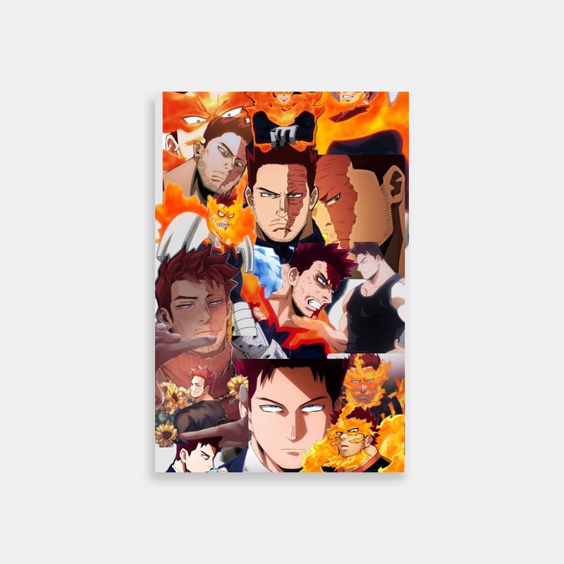 Endeavor My Hero Academia Wall Art - Anime Characters with Varied Expressions