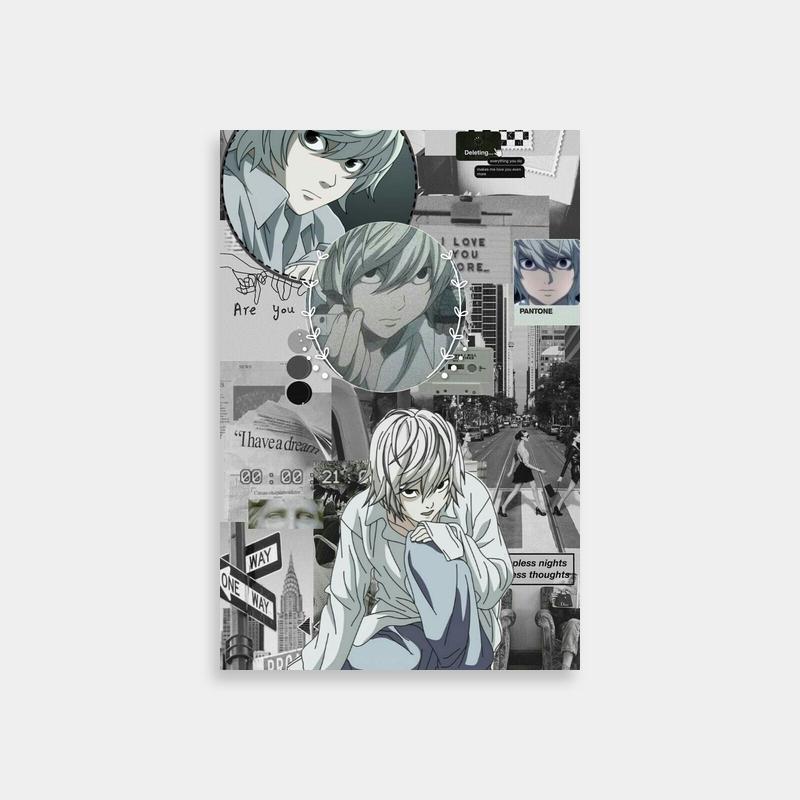 Near Death Note Collage Poster - Anime Characters Art