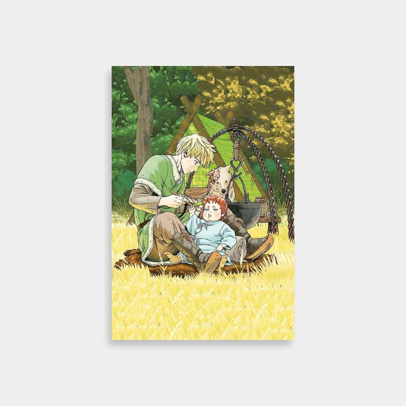 Gudrid Vinland Saga Father & Child Grassland Art