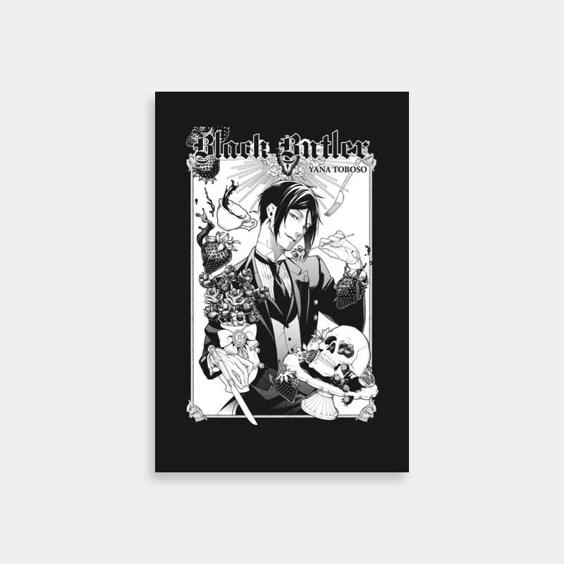 Sebastian Michaelis Black Butler Skull Art Print - Dark Anime Poster