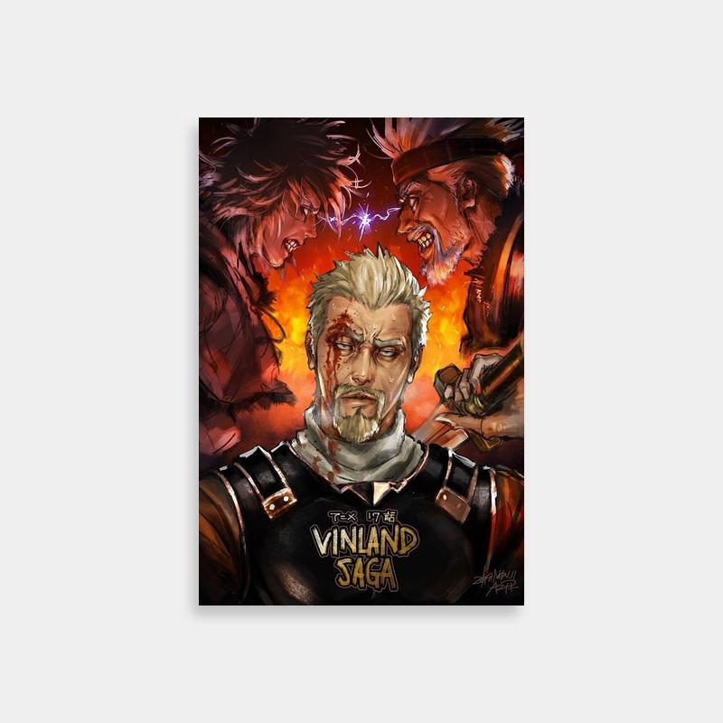 Vinland Saga Askeladd Bloody Battle Poster