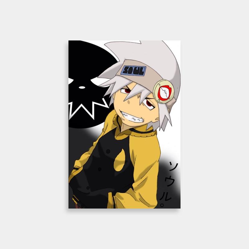 Soul Evans Soul Eater Art Print - Character Sitting with Black Cat