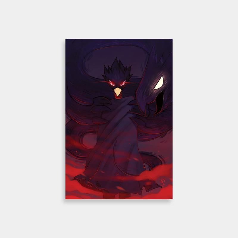 Fumikage Tokoyami Evil Look Anime Character Poster