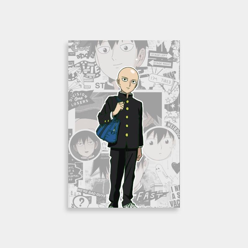Ritsu Kageyama Mob Psycho 100 Sticker Wall Poster - Anime Character Art