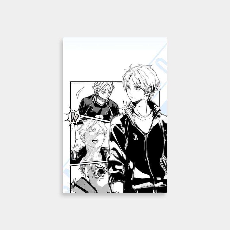 Sugawara Koushi Haikyuu Poster - Black & White Anime Characters