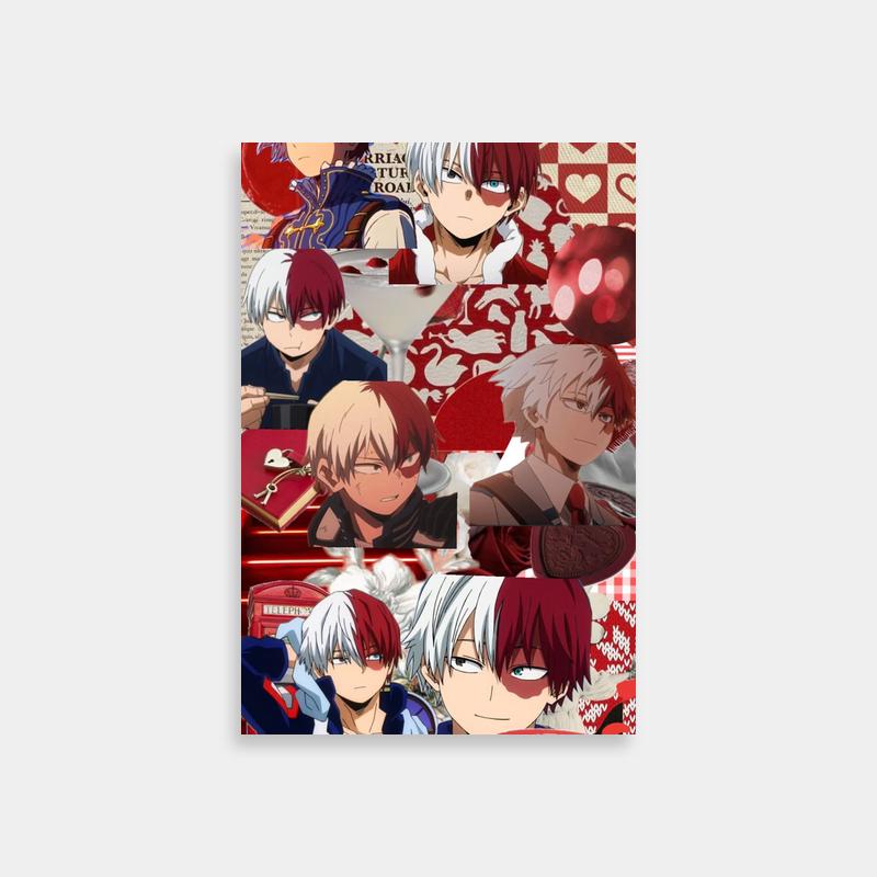 Shoto Todoroki My Hero Academia Poster - Dual-Colored Hair Anime Character