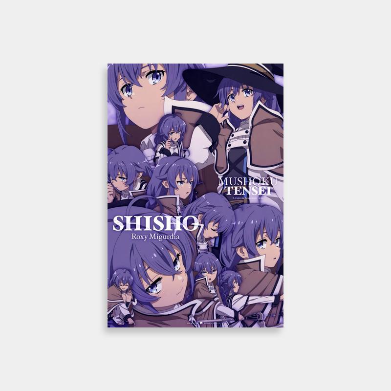Roxy Migurdia Mushoku Tensei Anime Poster - Purple Hair & Blue Eyes