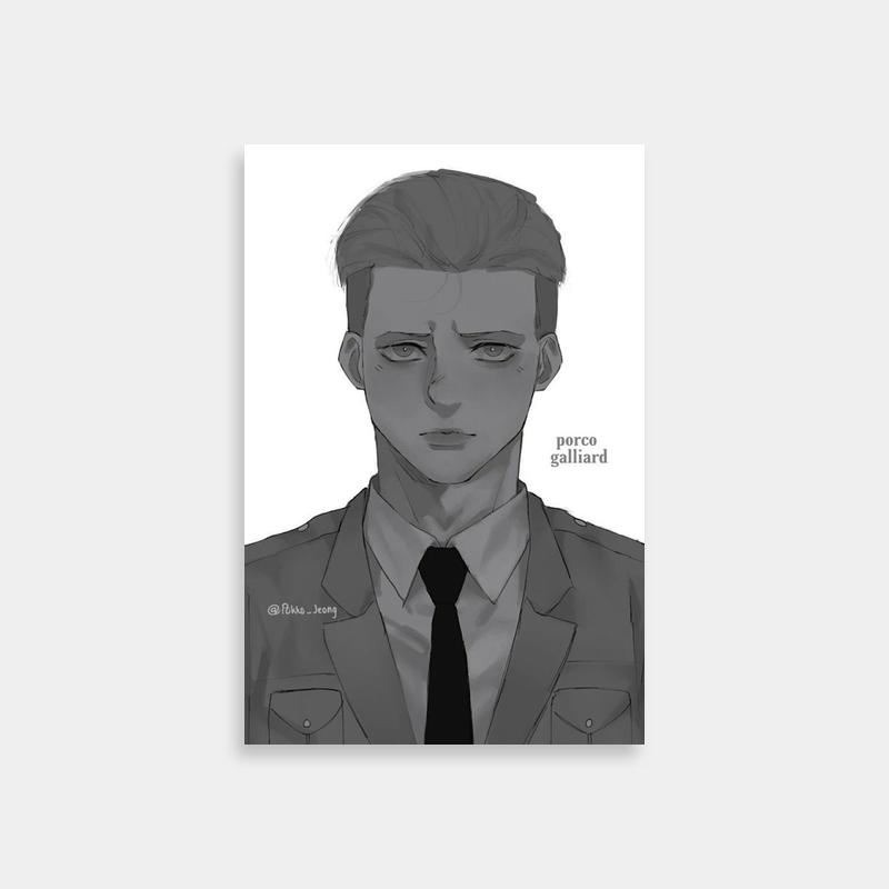 Porco Galliard Attack on Titan Poster - Suit & Tie Character Art
