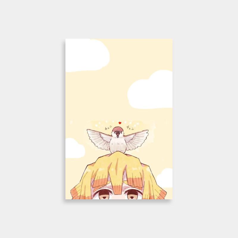 Zenitsu Agatsuma Iconic Demon Slayer Character Poster