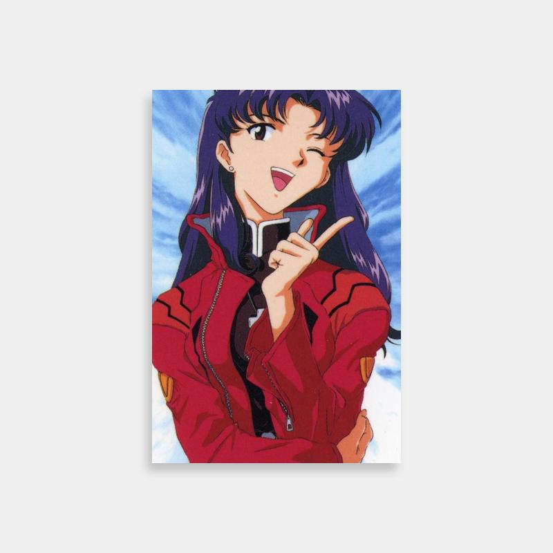 Misato Katsuragi Neon Genesis Evangelion Poster - Anime Character Wall Art