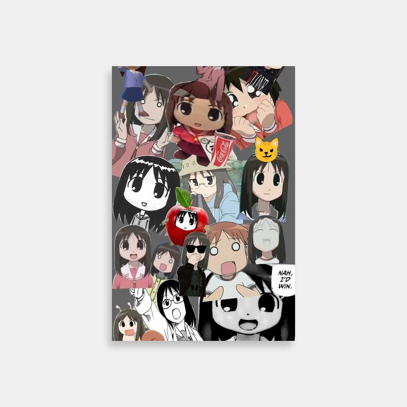 Chiyo Mihama Azumanga Daioh Expressions Poster - Many Faces Art