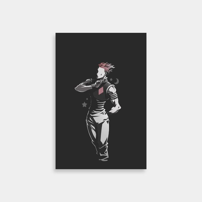 Hisoka Hunter x Hunter Dark Anime Poster - Mysterious Character Art