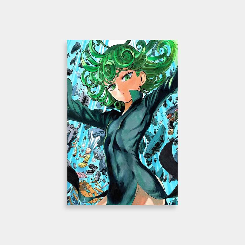 Tatsumaki Anime Poster - One Punch Man Group Scene Art