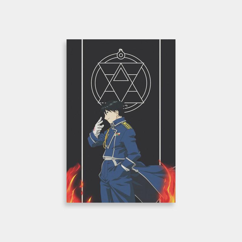 Roy Mustang Military Uniform Poster - Fullmetal Alchemist Wall Art