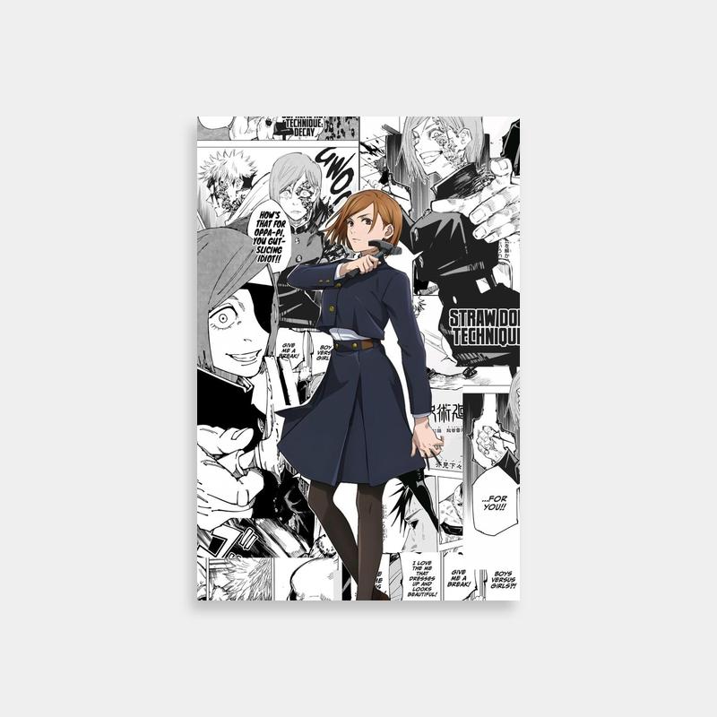 Nobara Kugisaki Jujutsu Kaisen Comic Character Pose Art