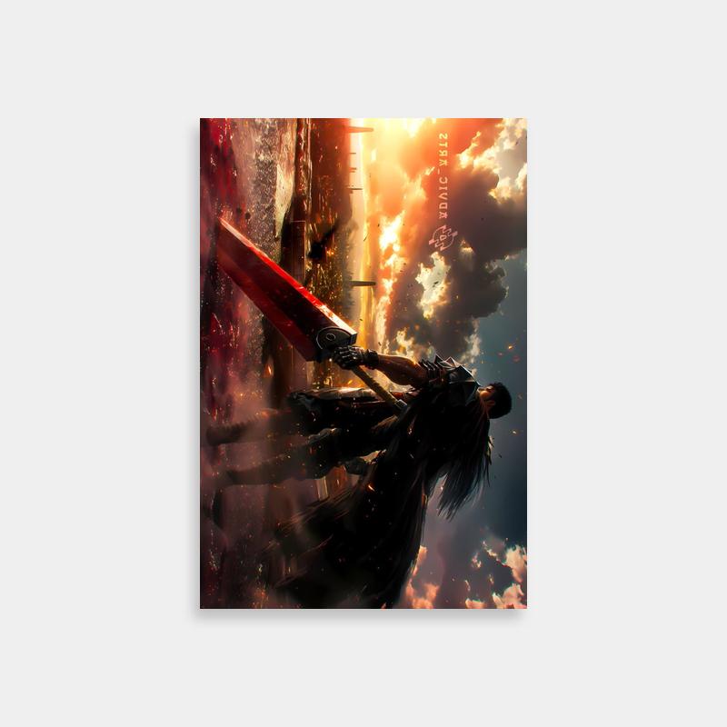 Guts Berserk Art Print - Stylish Anime Decor