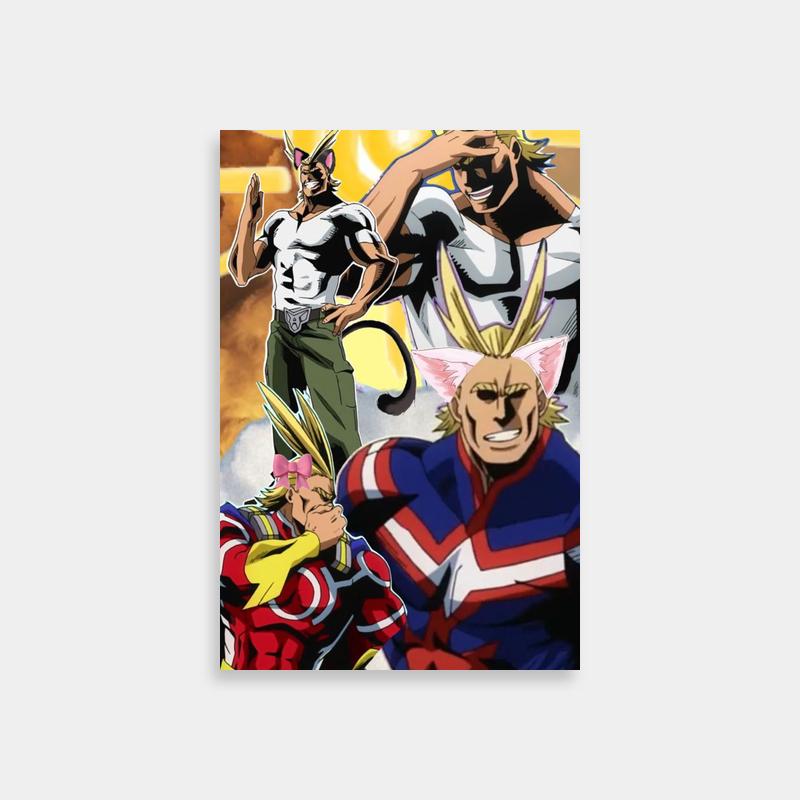 All Might Trio Sunset Poster - My Hero Academia Wall Decor