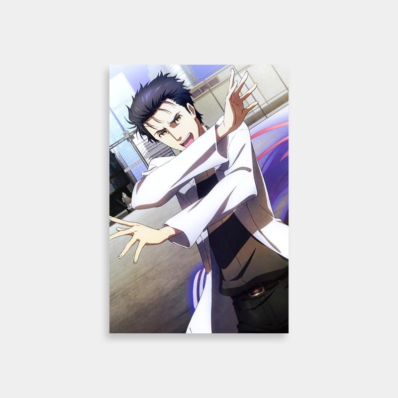 Okabe Rintarou Steins;Gate Dynamic Pose Poster