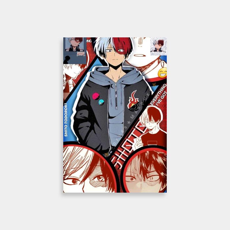 Shoto Todoroki Expressive Anime Poster - My Hero Academia Decor