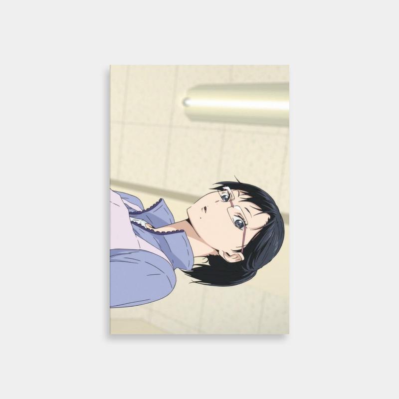 Kiyoko Shimizu Haikyuu Anime Poster - Black Hair Blue Eyes