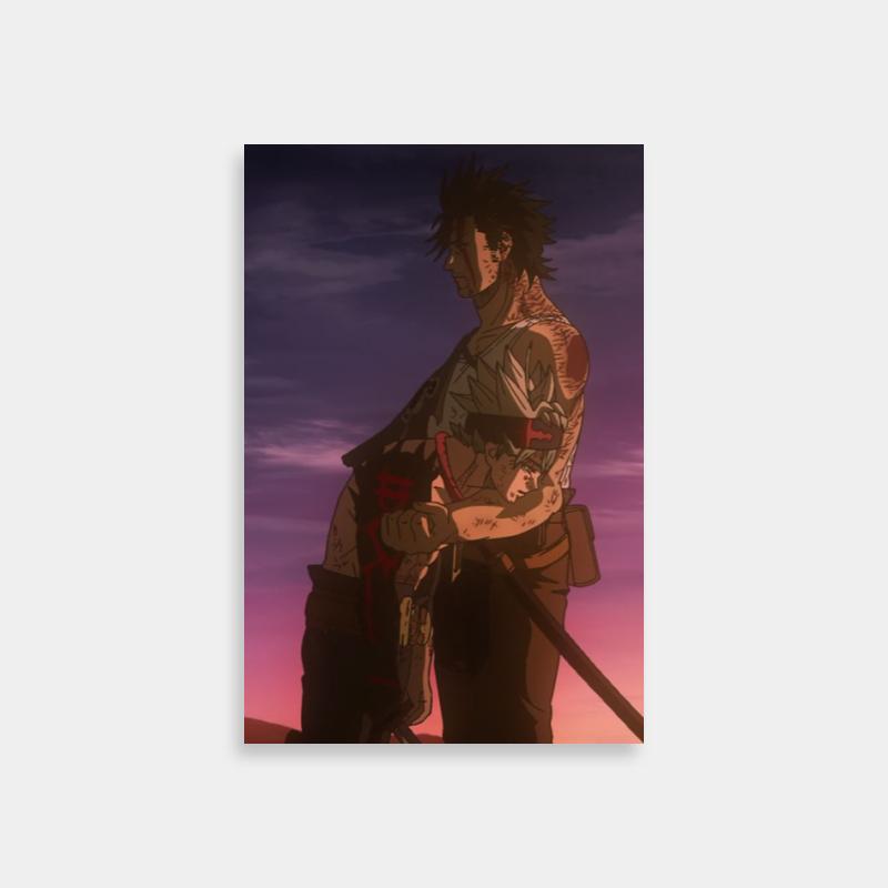Yami Sukehiro Black Clover Poster - Dual Swords Purple Sky
