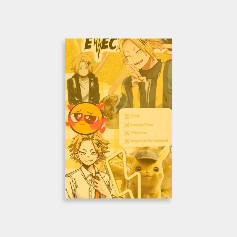 Denki Kaminari My Hero Academia Expressions Poster
