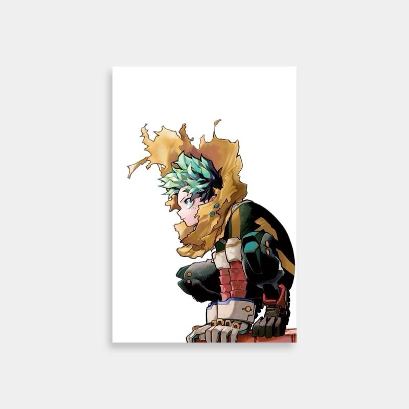 Izuku Midoriya My Hero Academia Print - Sitting on Brick Wall