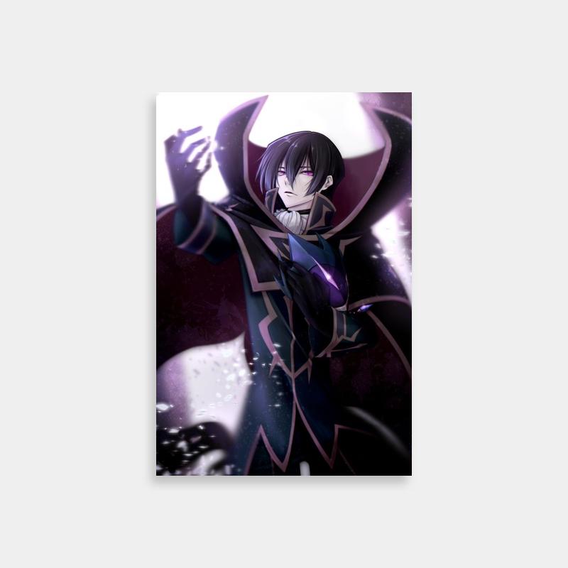 Nunnally vi Britannia Code Geass Anime Poster - Black Hair Purple Eyes Character Art
