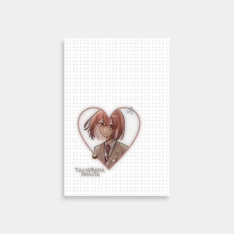 Hinata Tachibana Tokyo Revengers Poster - Anime Character with Heart Art